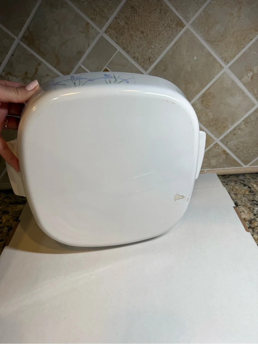CorningWare Shadow Iris 2.5L A-10-B Casserole with Pyrex A-12-C Lid
